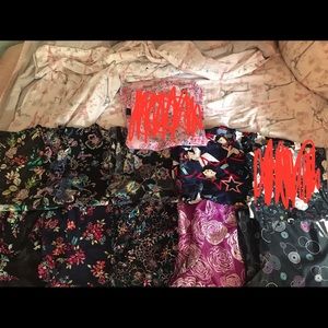 Lot of 9 scrub tops